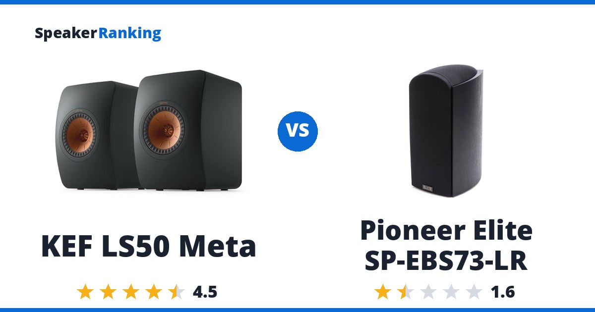KEF LS50 Meta vs Pioneer Elite SP-EBS73-LR