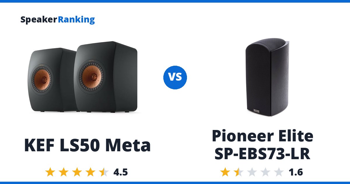 KEF LS50 Meta vs Pioneer Elite SP-EBS73-LR