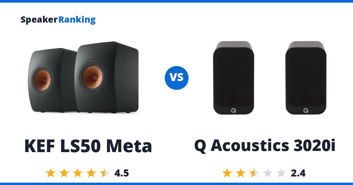 KEF LS50 Meta vs Q Acoustics 3020i