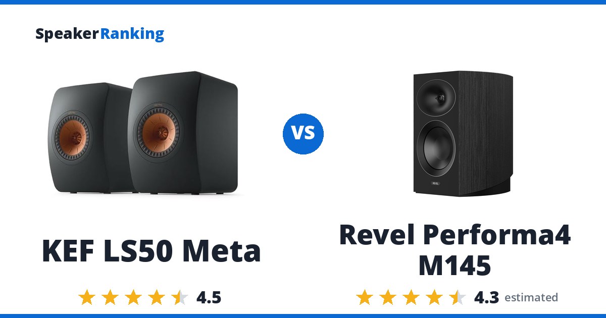 KEF LS50 Meta vs Revel Performa4 M145