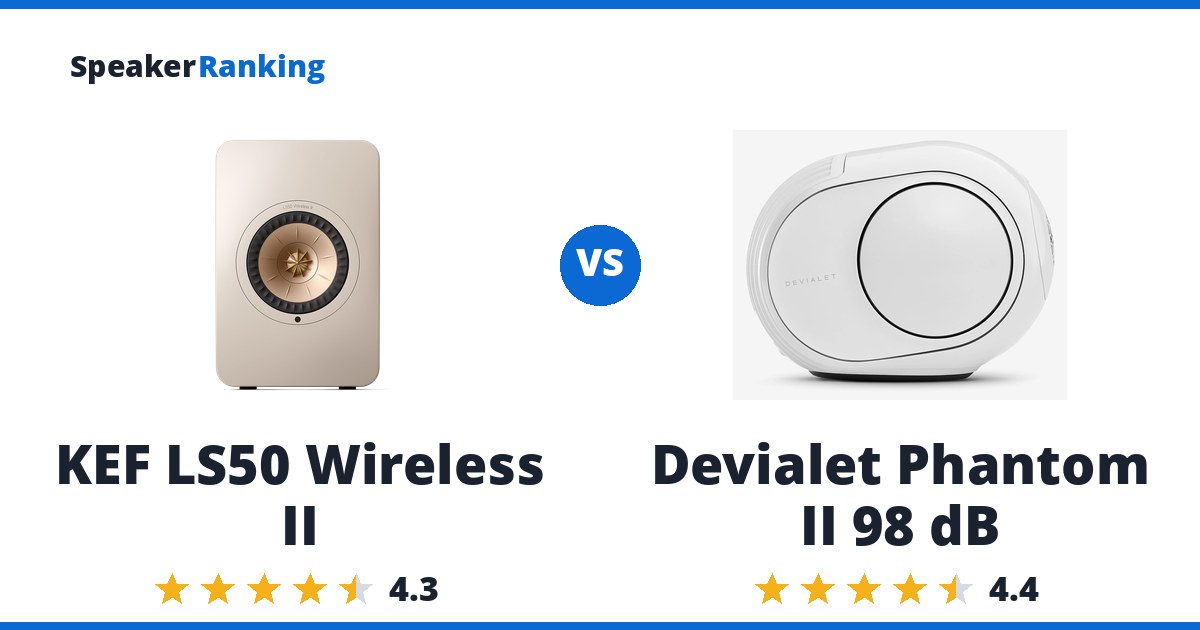 KEF LS50 Wireless II vs Devialet Phantom II 98 dB
