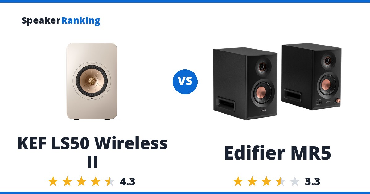 KEF LS50 Wireless II vs Edifier MR5