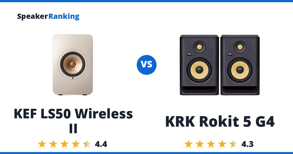 KEF LS50 Wireless II vs KRK Rokit 5 G4