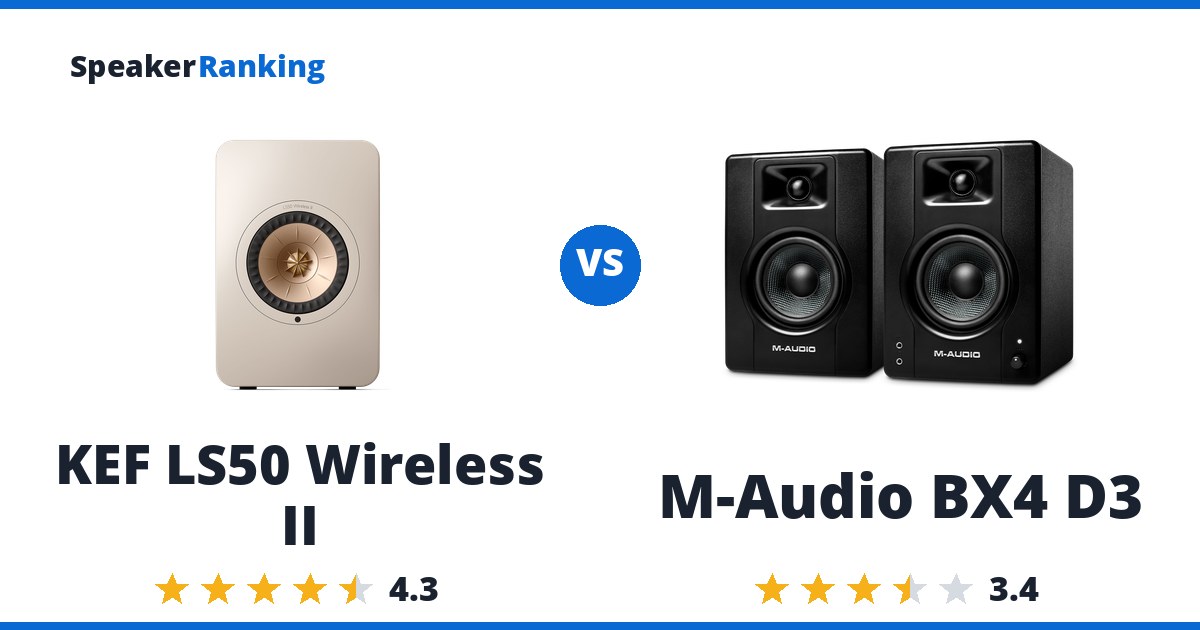 KEF LS50 Wireless II vs M-Audio BX4 D3