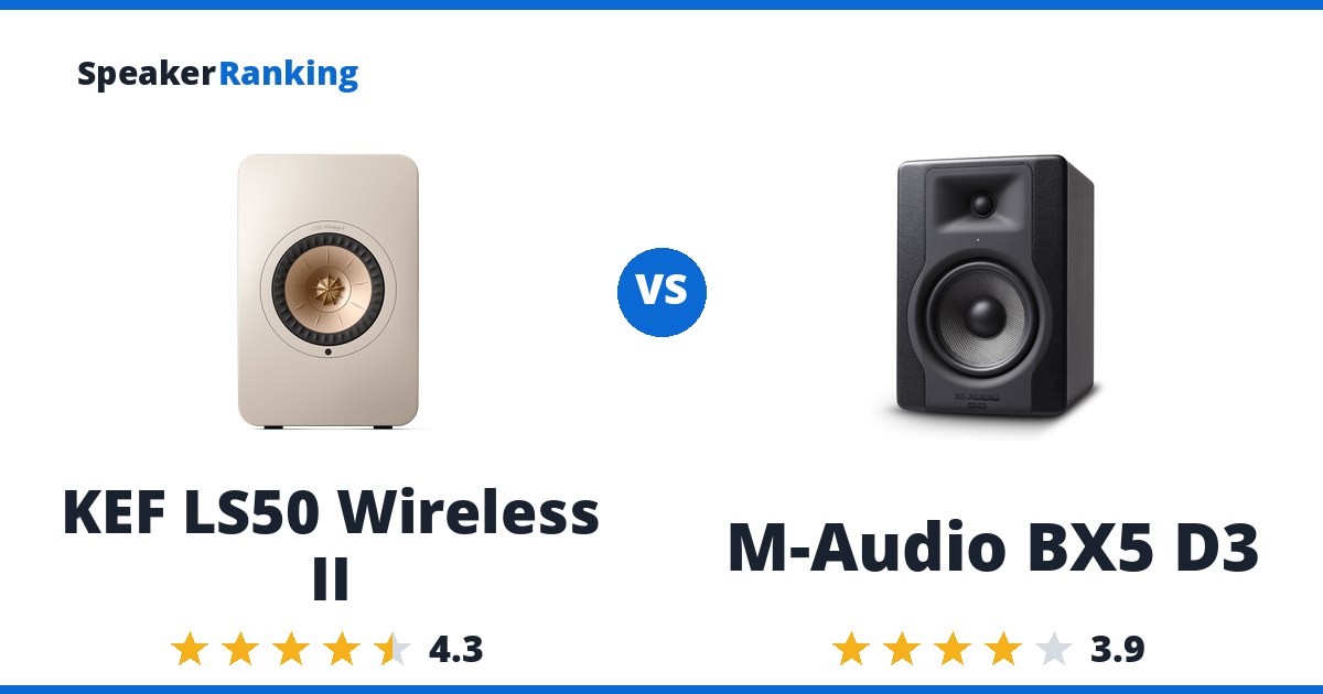 KEF LS50 Wireless II vs M-Audio BX5 D3