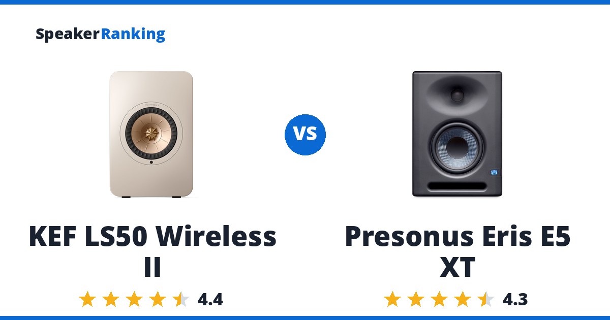 KEF LS50 Wireless II vs Presonus Eris E5 XT