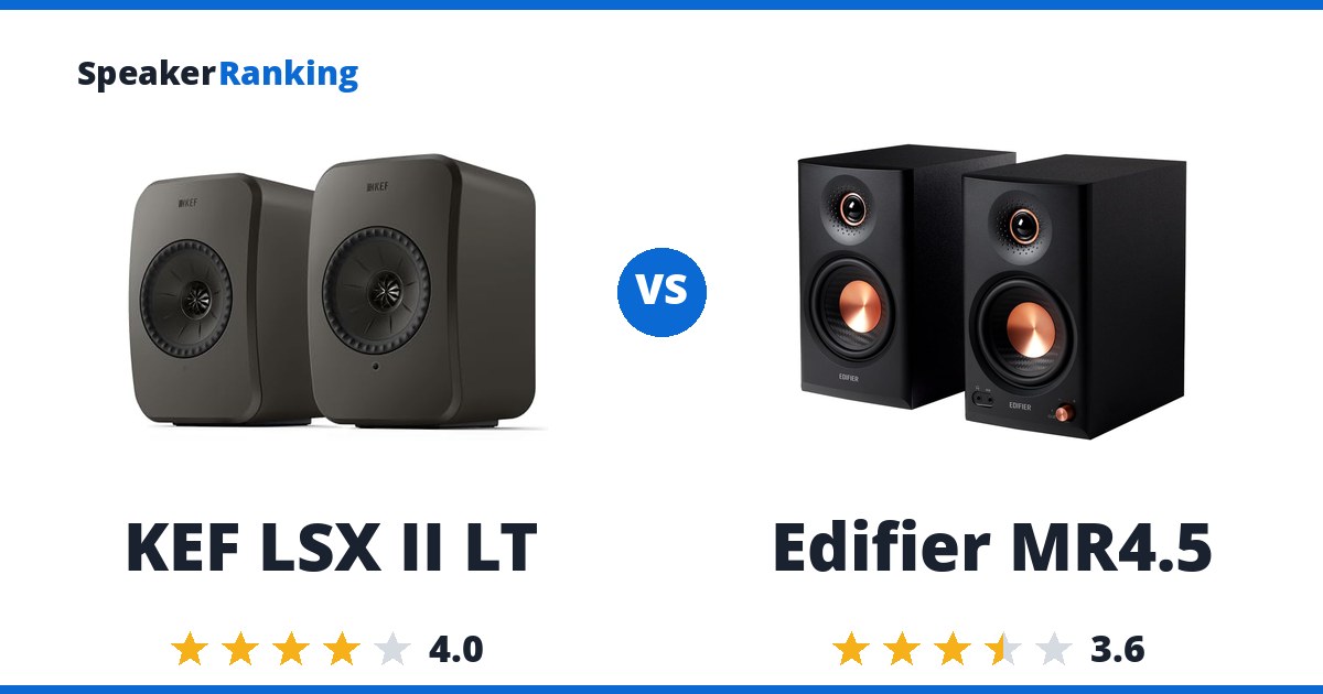 KEF LSX II LT vs Edifier MR4.5