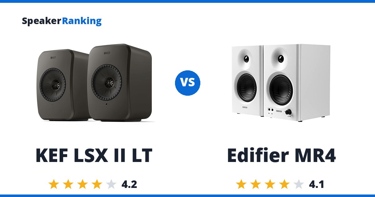 KEF LSX II LT vs Edifier MR4