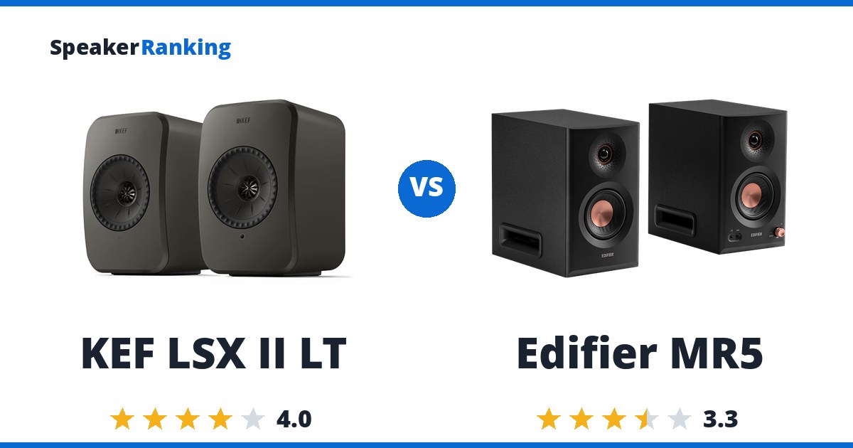 KEF LSX II LT vs Edifier MR5
