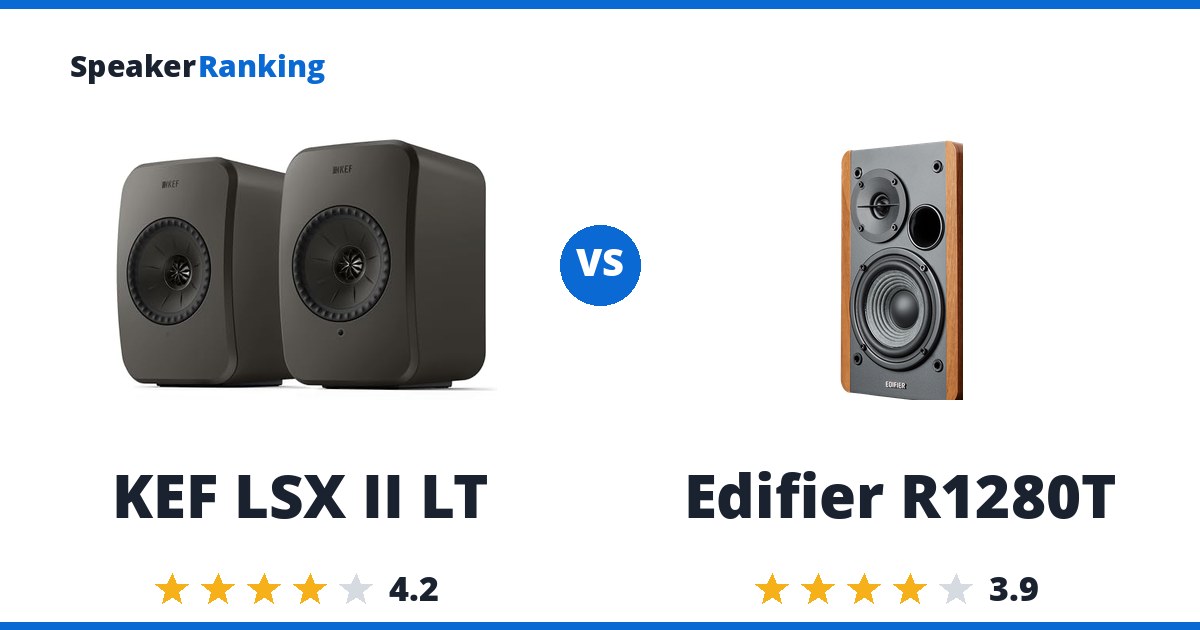 KEF LSX II LT vs Edifier R1280T