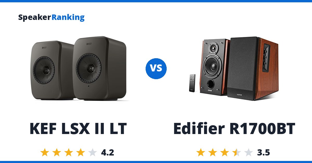 KEF LSX II LT vs Edifier R1700BT