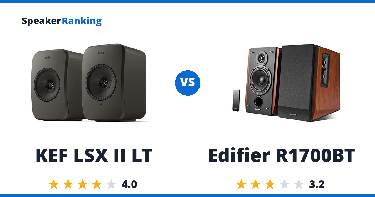 KEF LSX II LT vs Edifier R1700BT