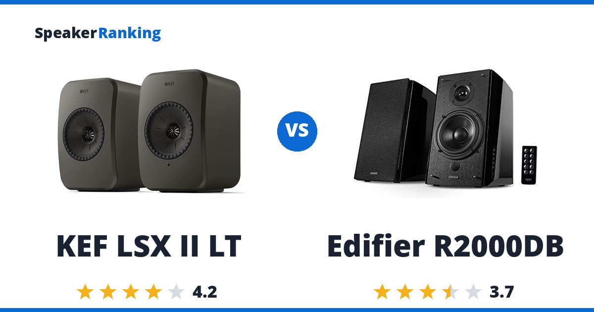 KEF LSX II LT vs Edifier R2000DB