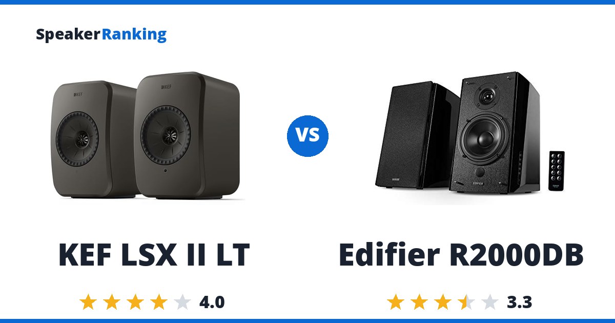 KEF LSX II LT vs Edifier R2000DB