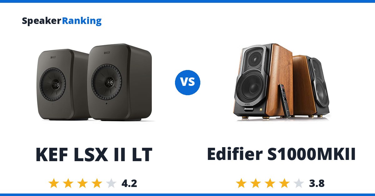 KEF LSX II LT vs Edifier S1000MKII