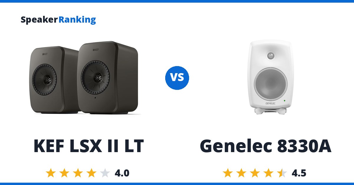 KEF LSX II LT vs Genelec 8330A