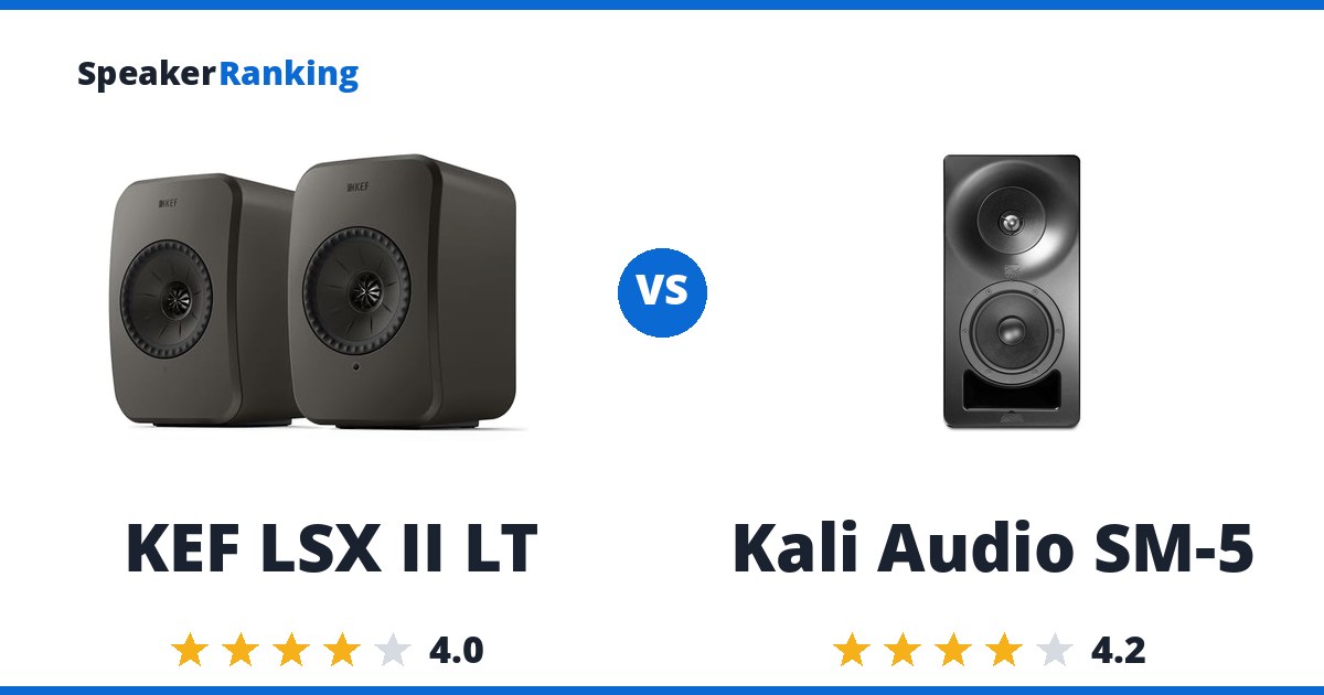 KEF LSX II LT vs Kali Audio SM-5