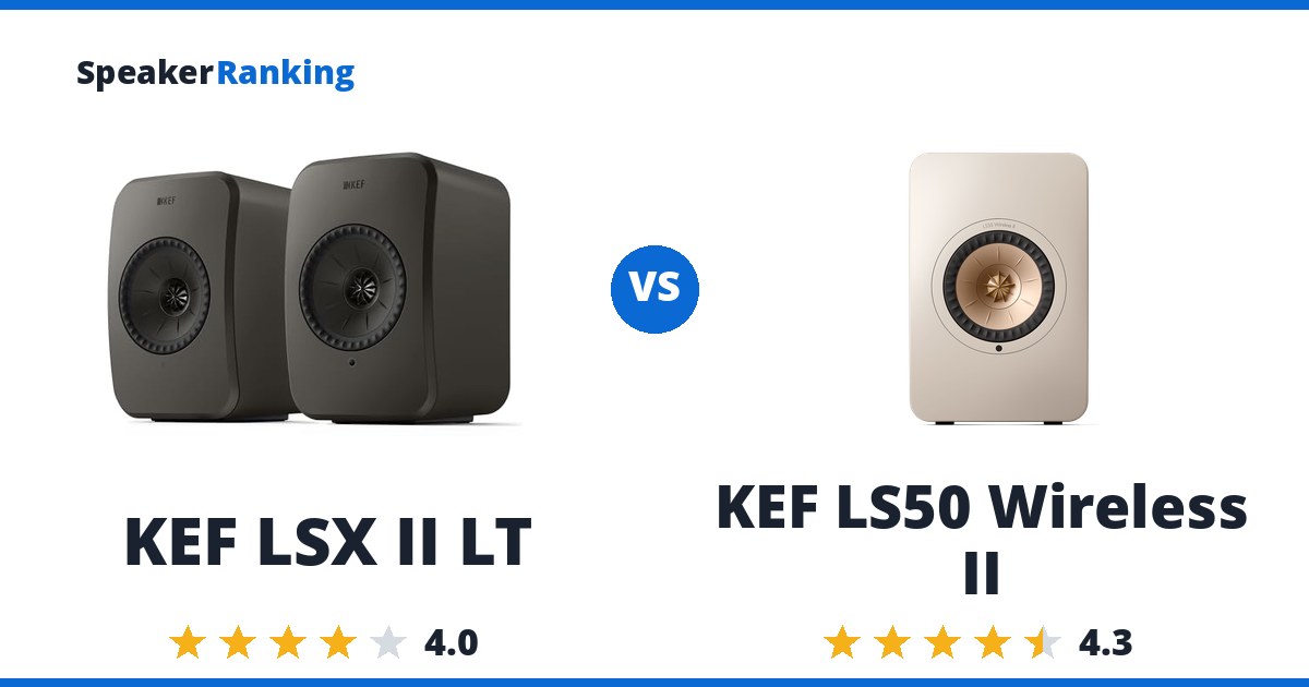KEF LSX II LT vs KEF LS50 Wireless II