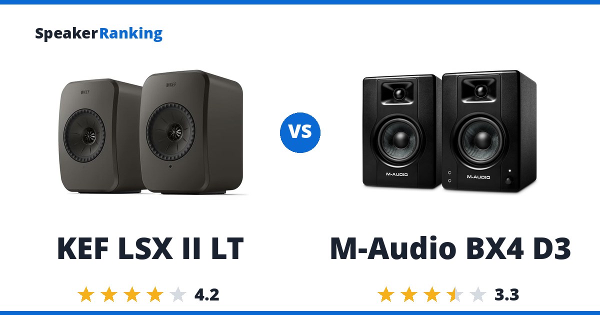 KEF LSX II LT vs M-Audio BX4 D3