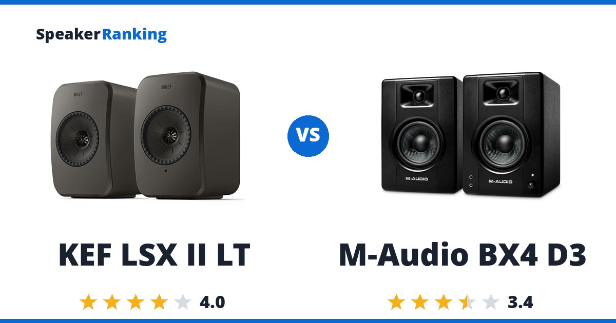 KEF LSX II LT vs M-Audio BX4 D3