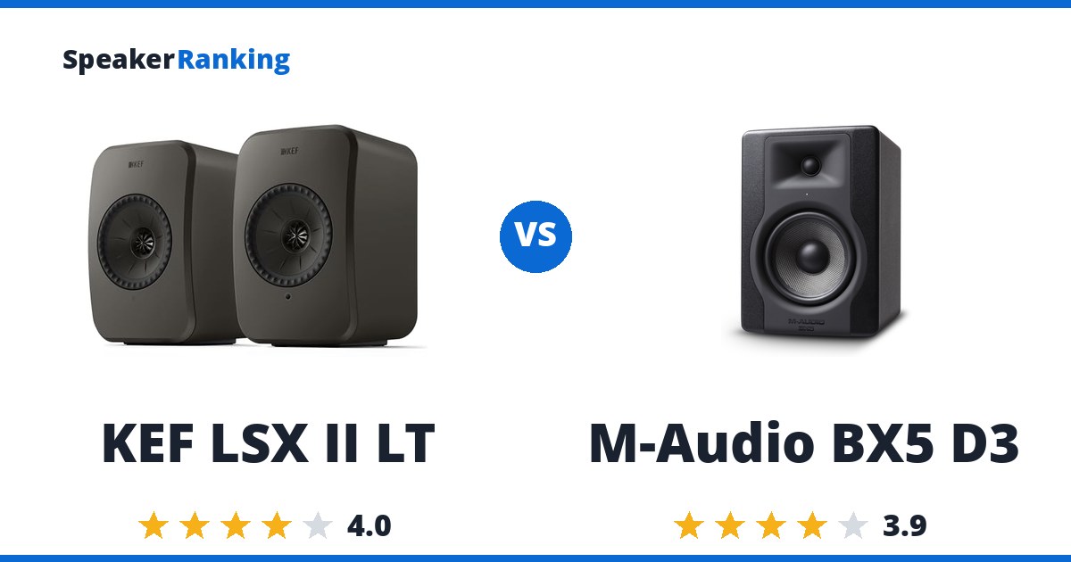 KEF LSX II LT vs M-Audio BX5 D3