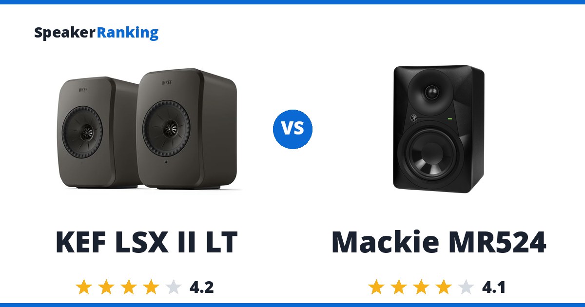 KEF LSX II LT vs Mackie MR524