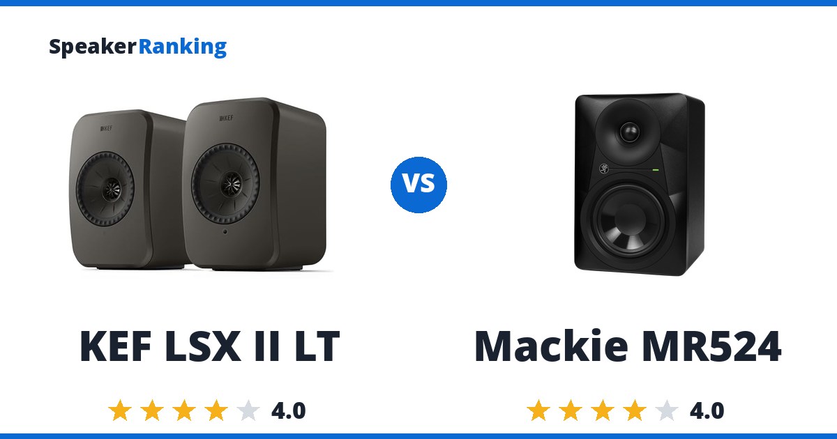 KEF LSX II LT vs Mackie MR524