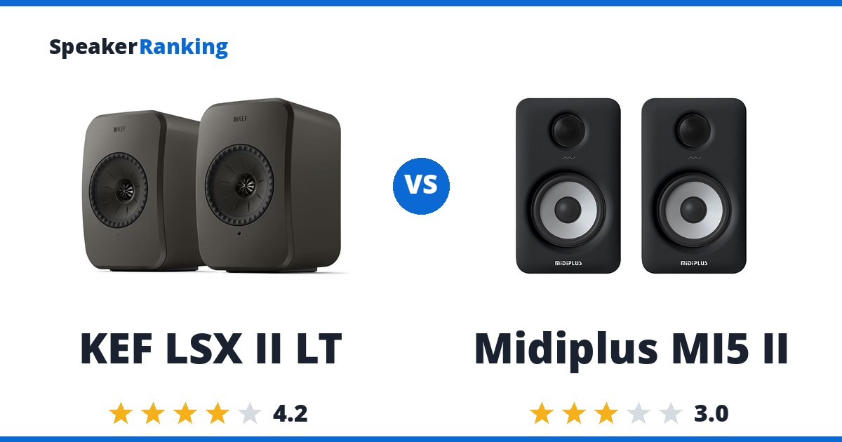 KEF LSX II LT vs Midiplus MI5 II