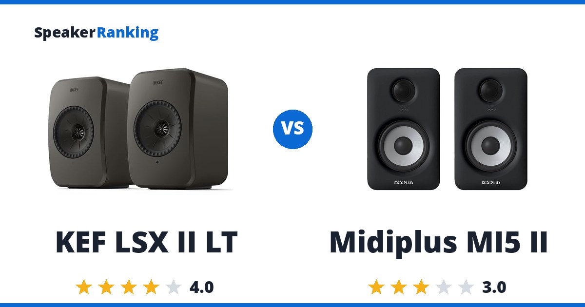 KEF LSX II LT vs Midiplus MI5 II