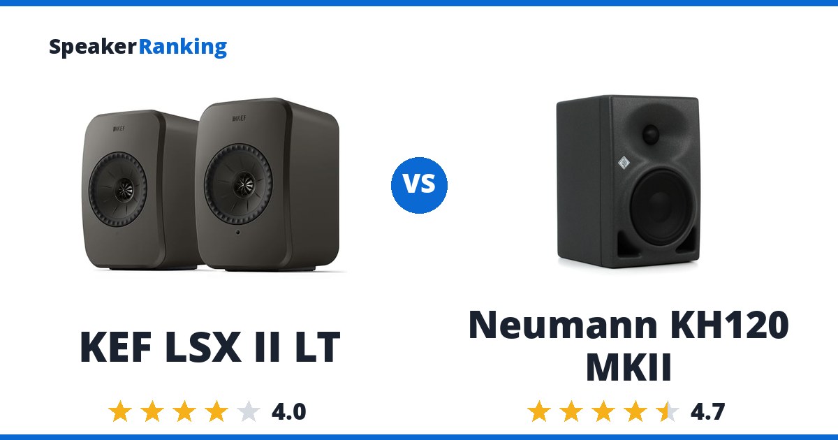 KEF LSX II LT vs Neumann KH120 MKII
