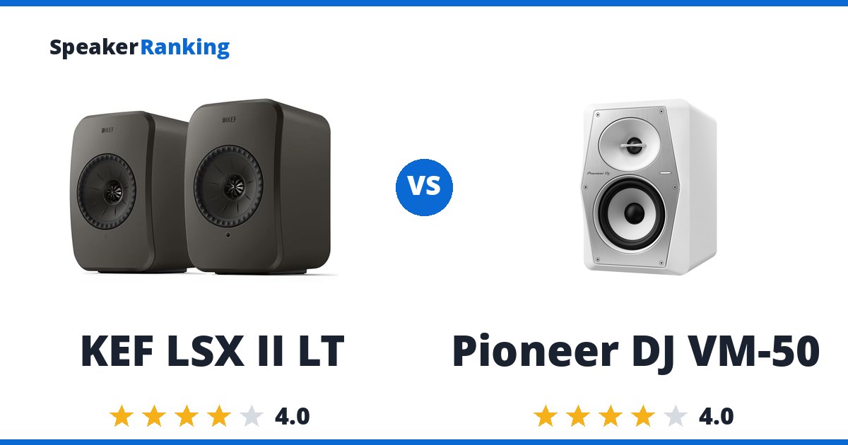 KEF LSX II LT vs Pioneer DJ VM-50