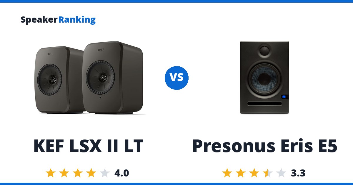 KEF LSX II LT vs Presonus Eris E5