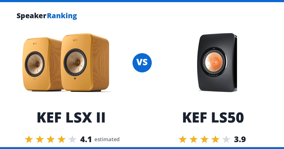 KEF LSX II vs KEF LS50