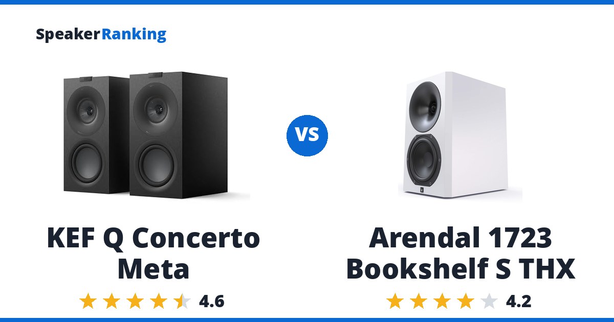 KEF Q Concerto Meta vs Arendal 1723 Bookshelf S THX