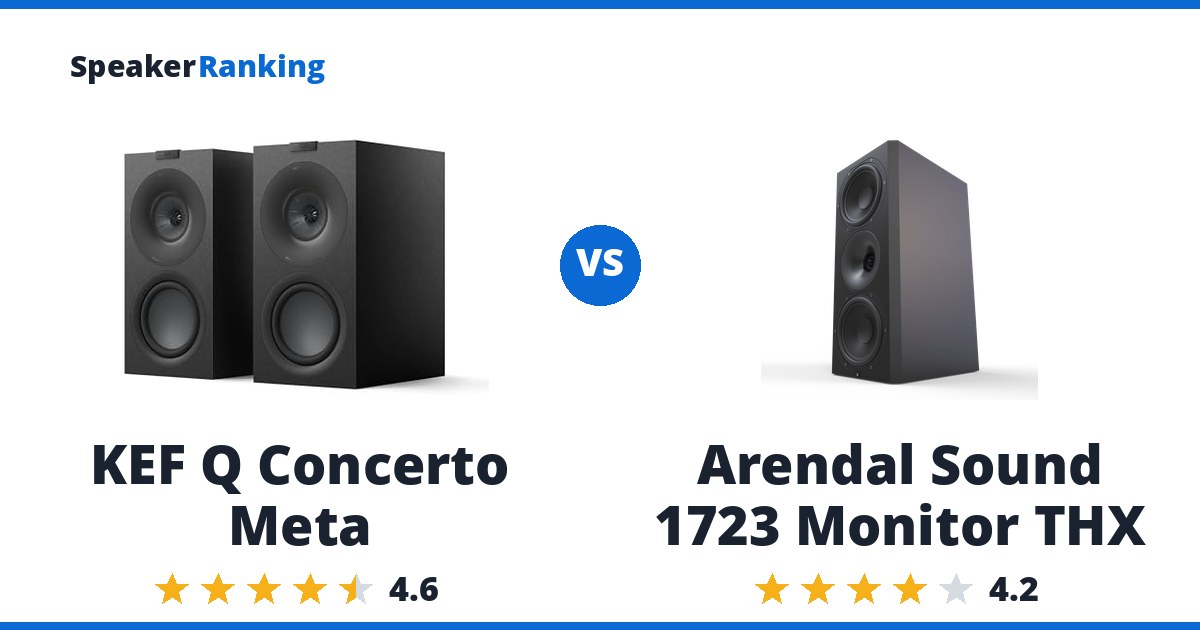KEF Q Concerto Meta vs Arendal Sound 1723 Monitor THX