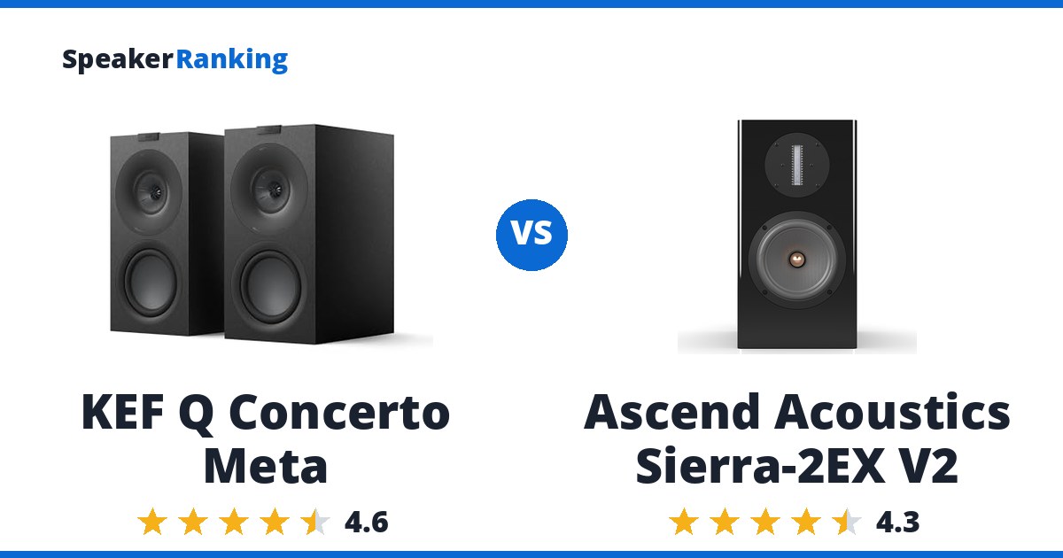 KEF Q Concerto Meta vs Ascend Acoustics Sierra-2EX V2