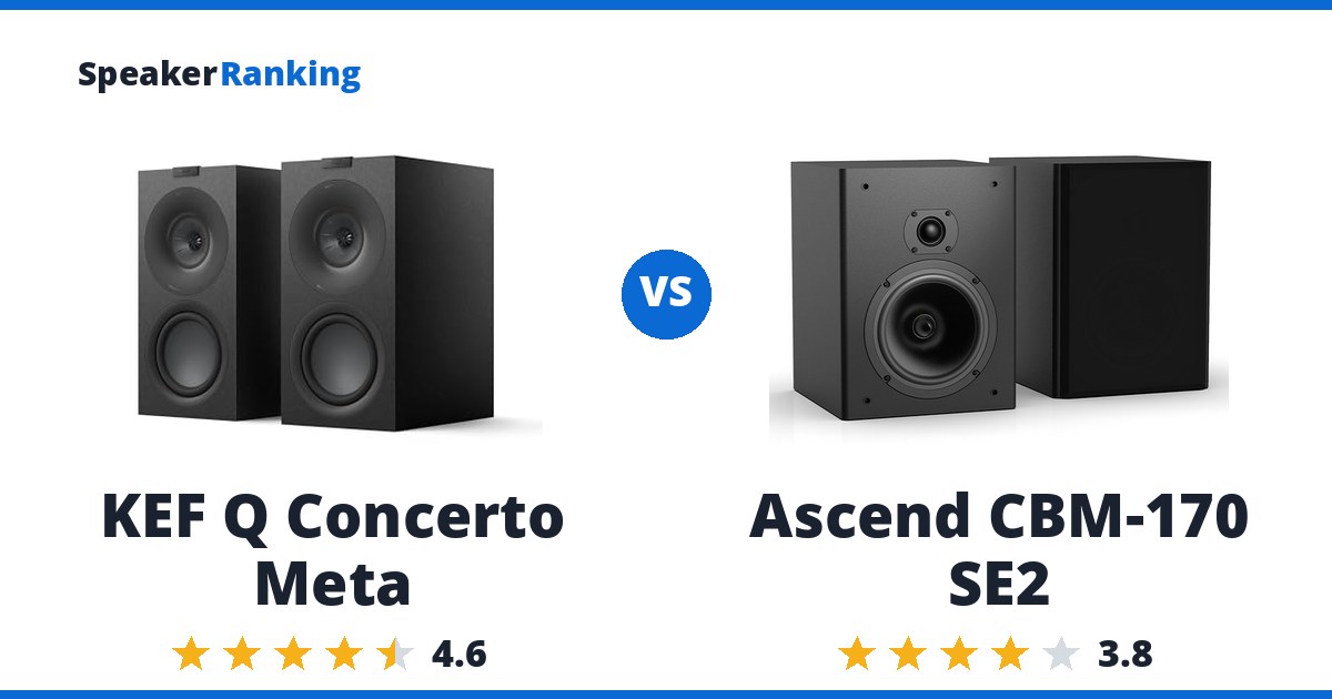 KEF Q Concerto Meta vs Ascend CBM-170 SE2