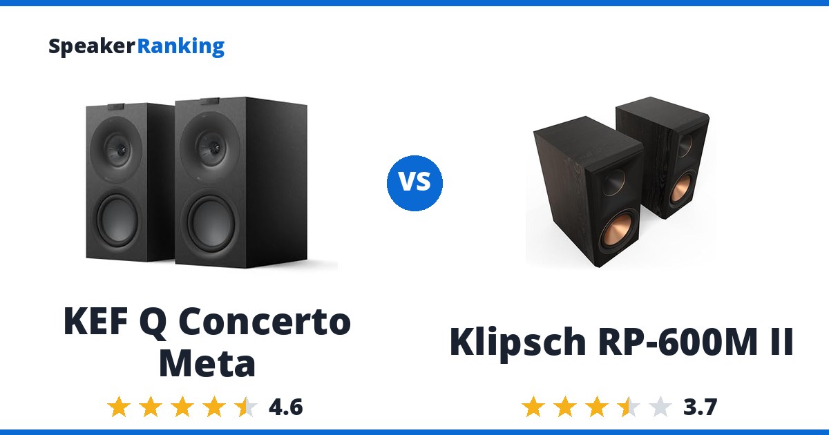 KEF Q Concerto Meta vs Klipsch RP-600M II
