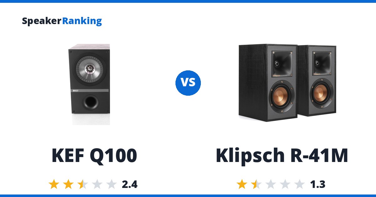 KEF Q100 vs Klipsch R-41M