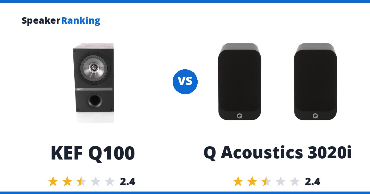 KEF Q100 vs Q Acoustics 3020i