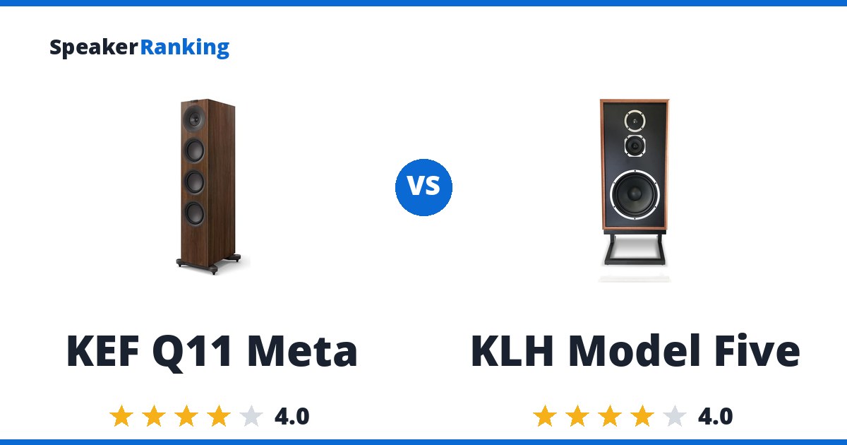 KEF Q11 Meta vs KLH Model Five