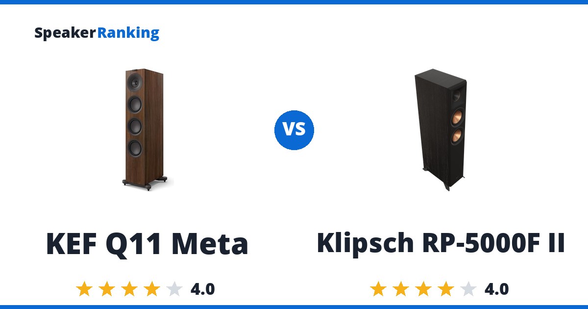 KEF Q11 Meta vs Klipsch RP-5000F II