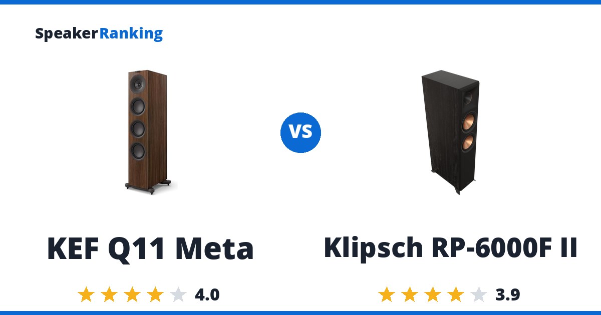 KEF Q11 Meta vs Klipsch RP-6000F II