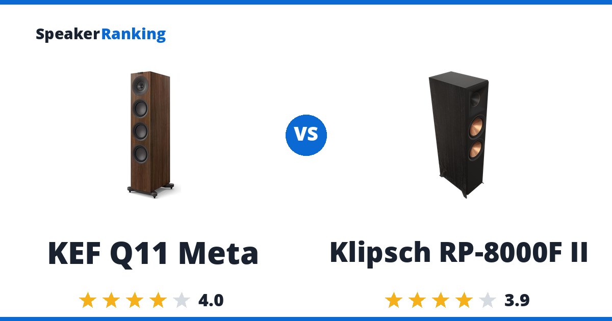 KEF Q11 Meta vs Klipsch RP-8000F II