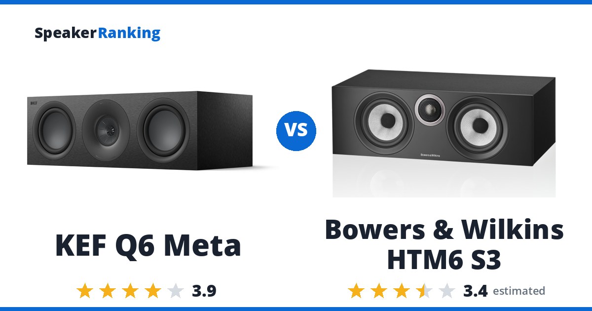 KEF Q6 Meta vs Bowers & Wilkins HTM6 S3