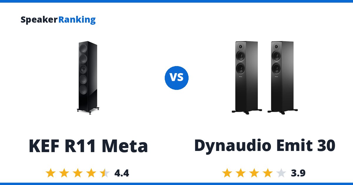 KEF R11 Meta vs Dynaudio Emit 30