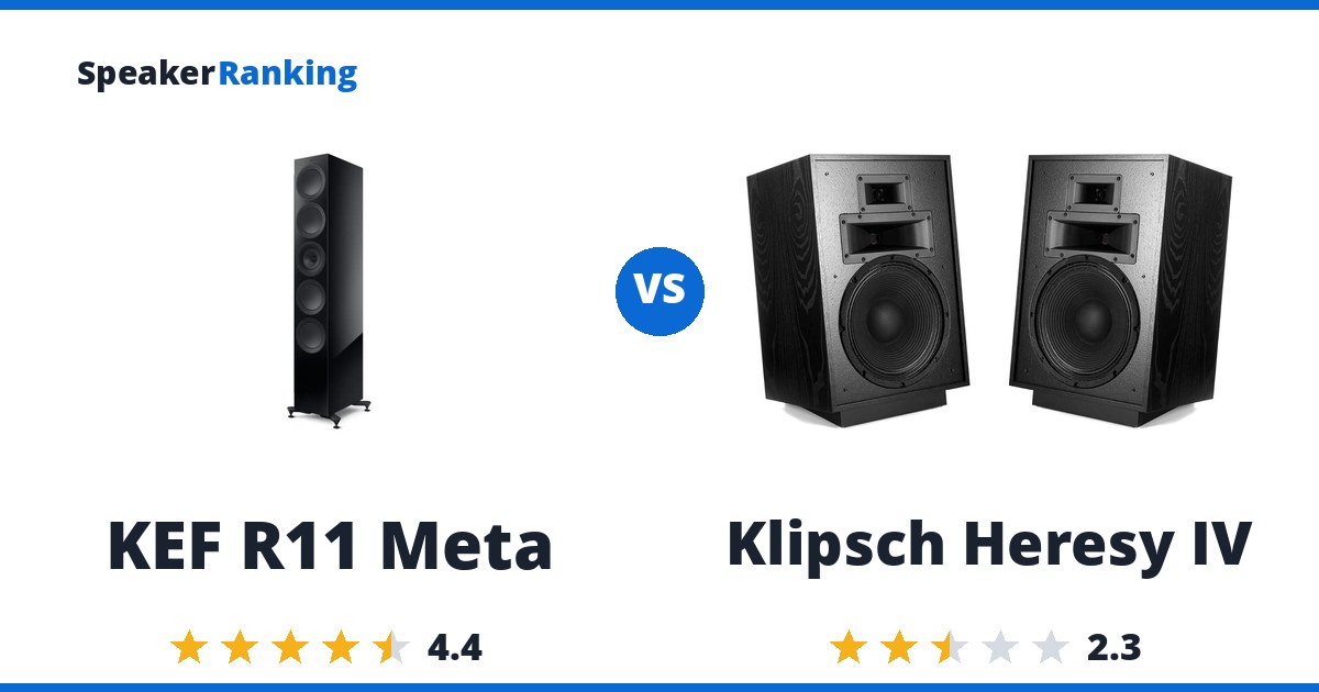 KEF R11 Meta vs Klipsch Heresy IV