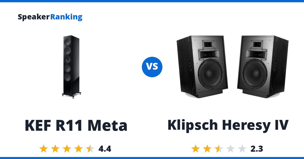KEF R11 Meta vs Klipsch Heresy IV