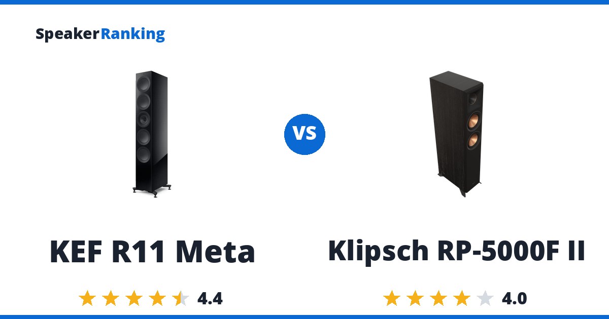 KEF R11 Meta vs Klipsch RP-5000F II