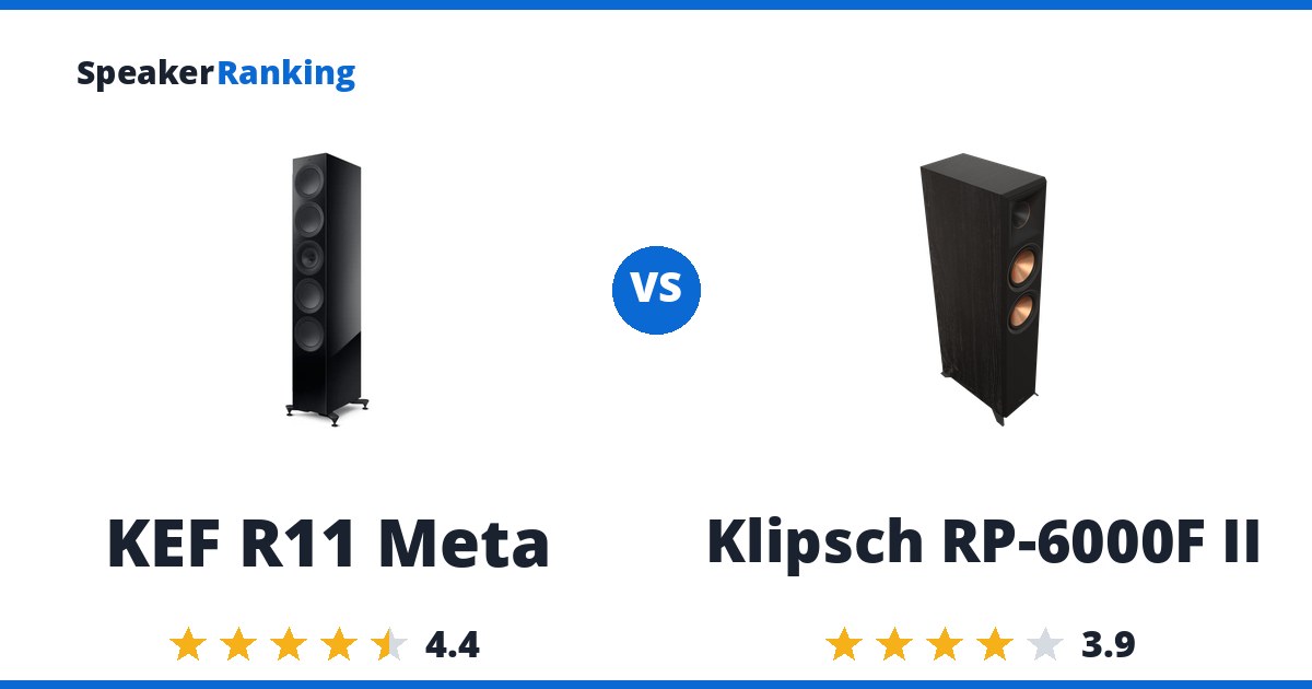 KEF R11 Meta vs Klipsch RP-6000F II